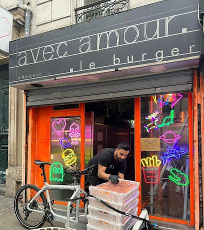 avec amour - le burger Belleville